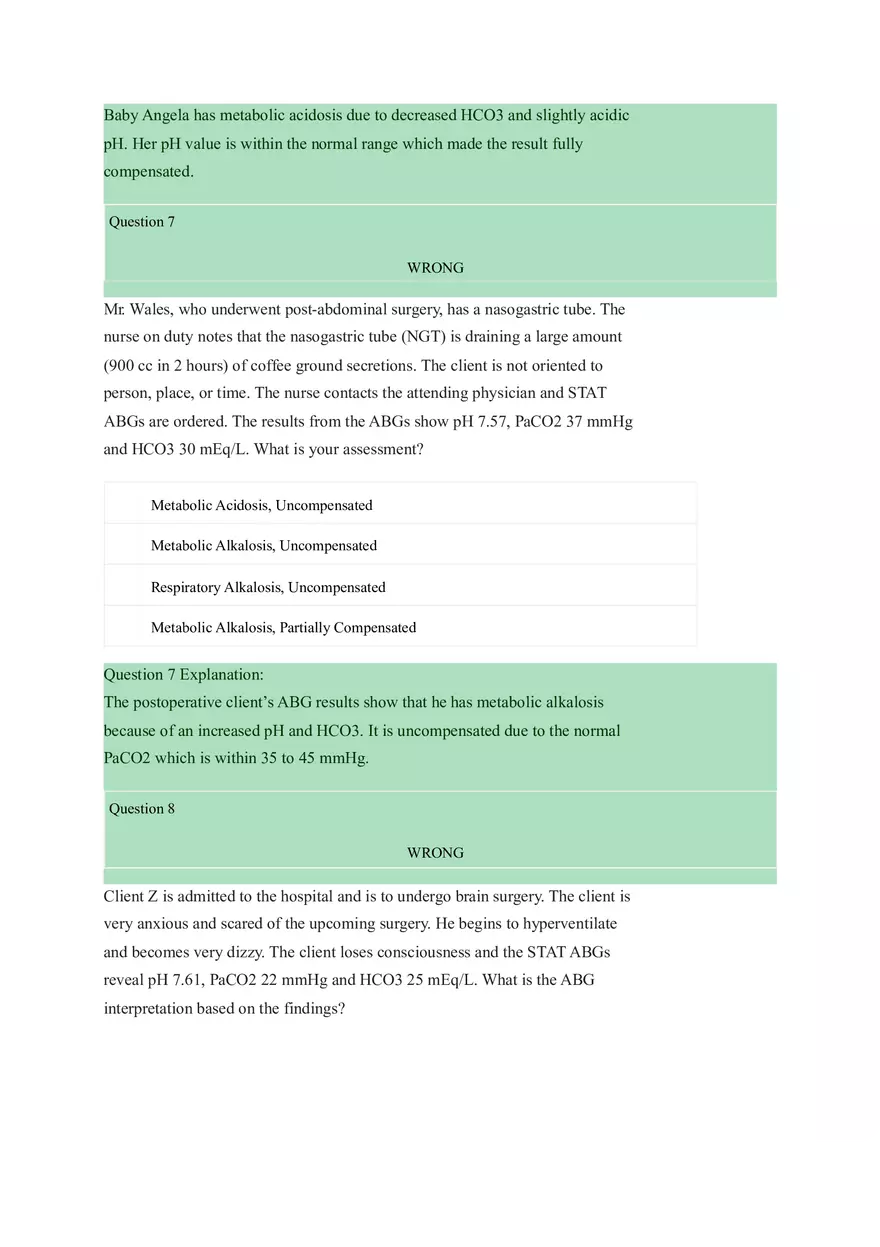 Acid Base Balance Practice - Page 3