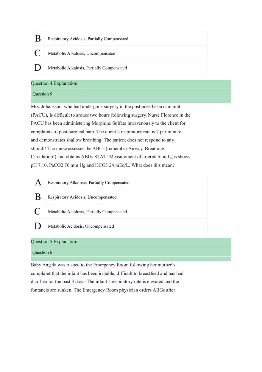 Acid Base Balance Practice - Page 6