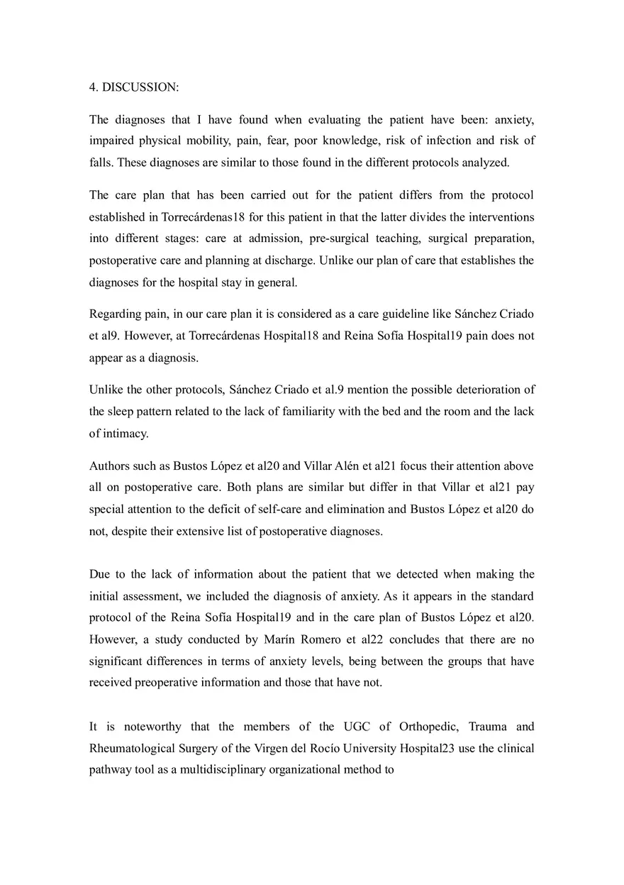 Care Plan for the Patient Undergoing Knee Arthroplasty - Page 9