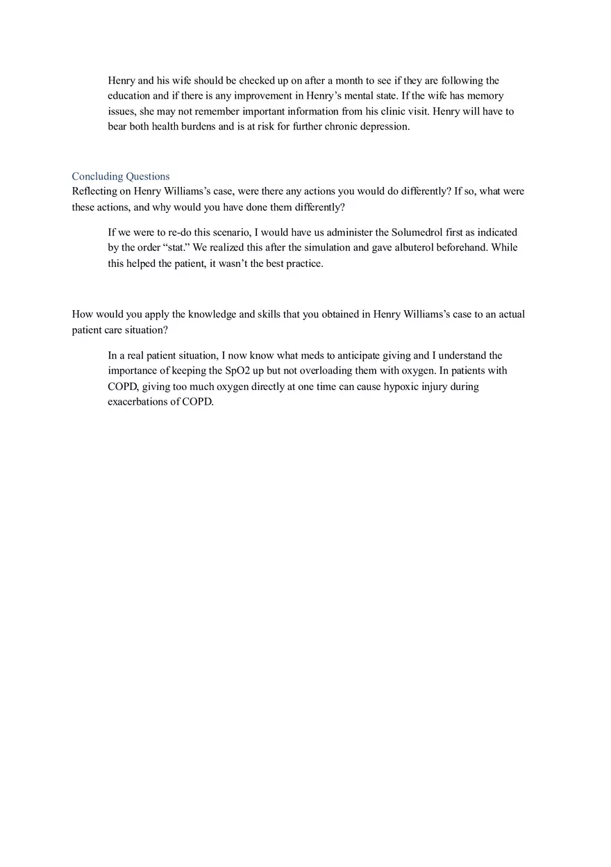 Henry Williams Reflection Questions - Page 3