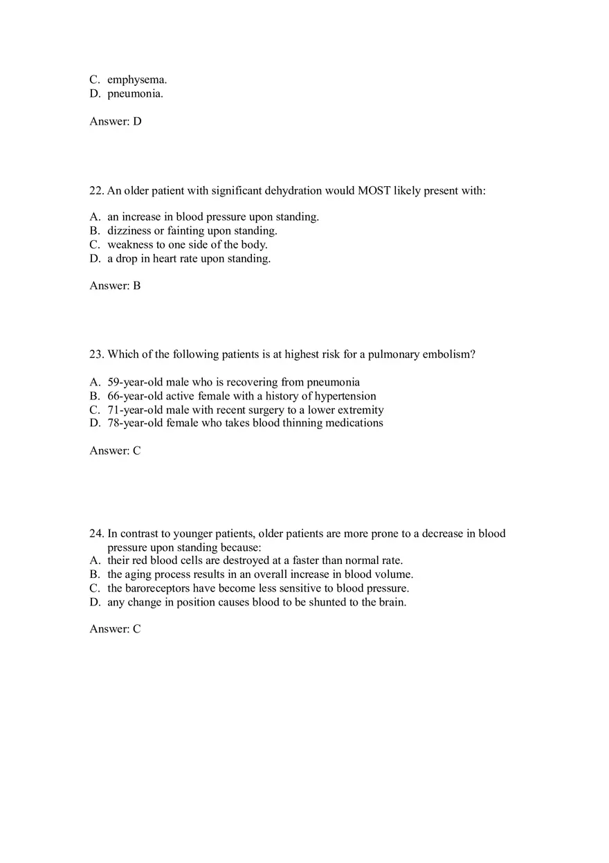 Effective Communication and Assessment Strategies for Elderly Patients 1-35 Answers - Page 7