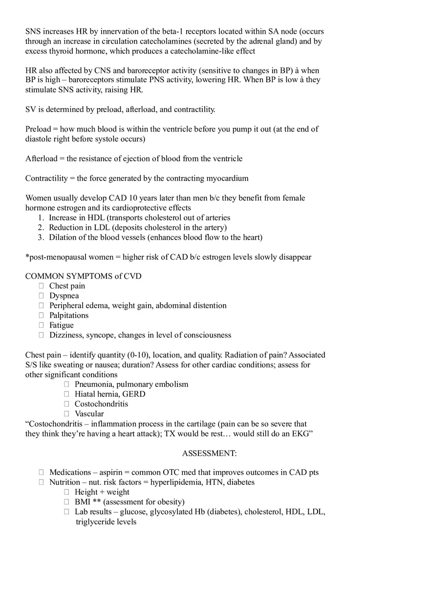 Assessment of Cardiovascular Function Part 1 - Page 2