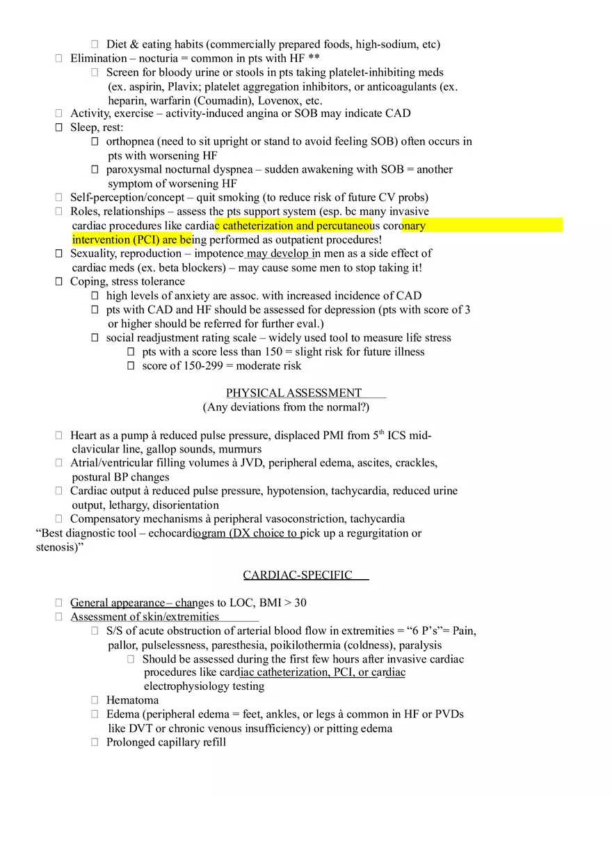 Assessment of Cardiovascular Function Part 1 - Page 4