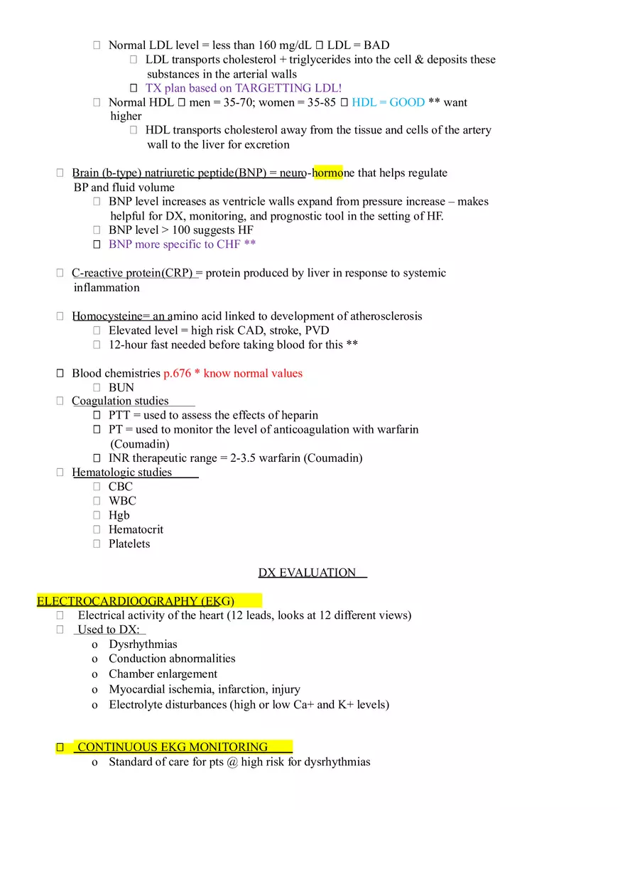 Assessment of Cardiovascular Function Part 1 - Page 6