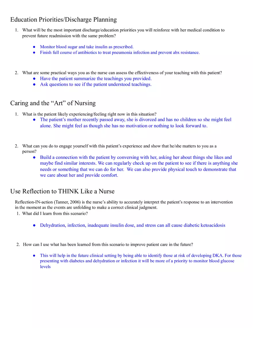 Diabetic Ketoacidosis (DKA) Case Study - Page 6