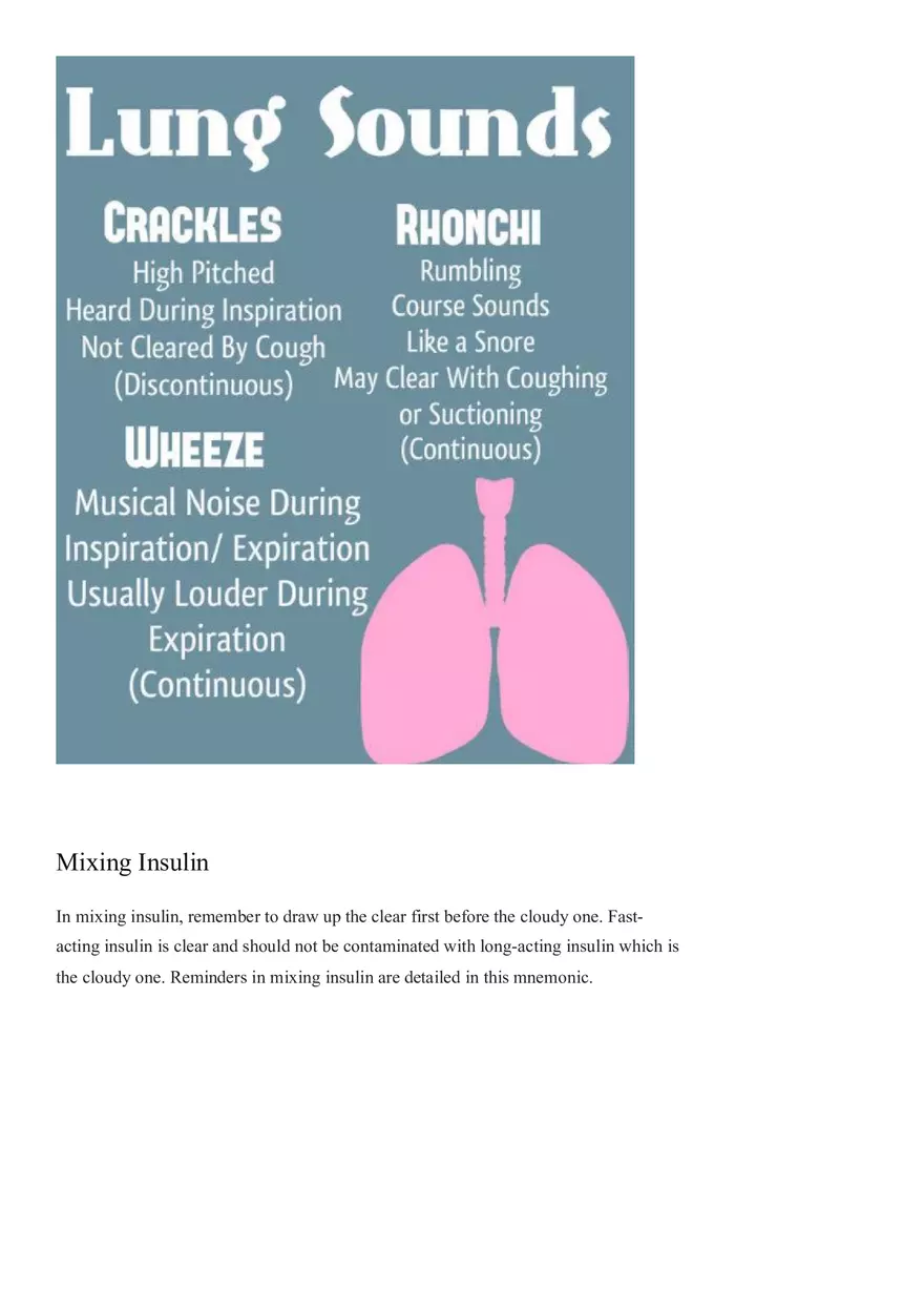 Must Have Nursing Mnemonics Part 4 - Page 5