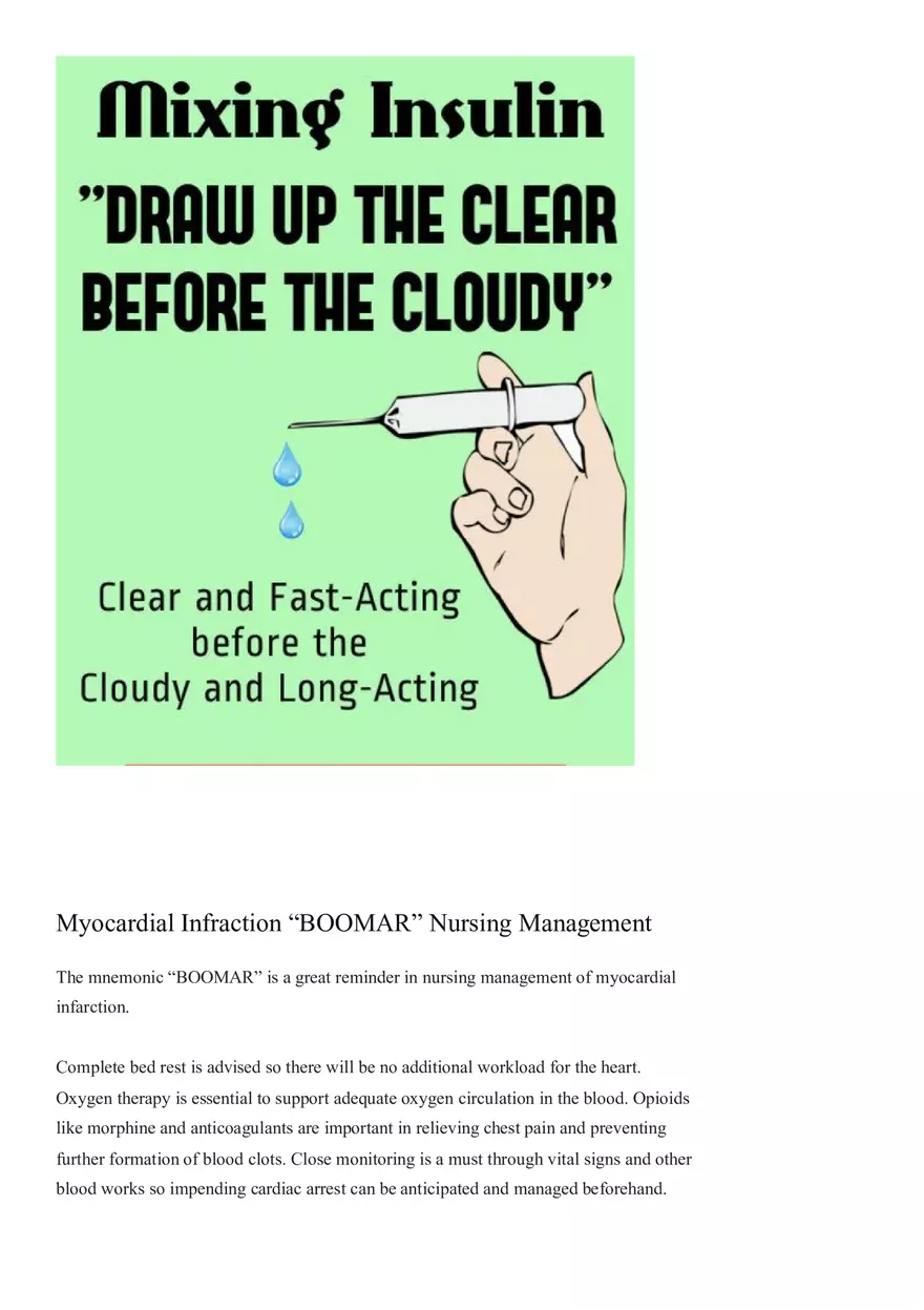 Must Have Nursing Mnemonics Part 4 - Page 6