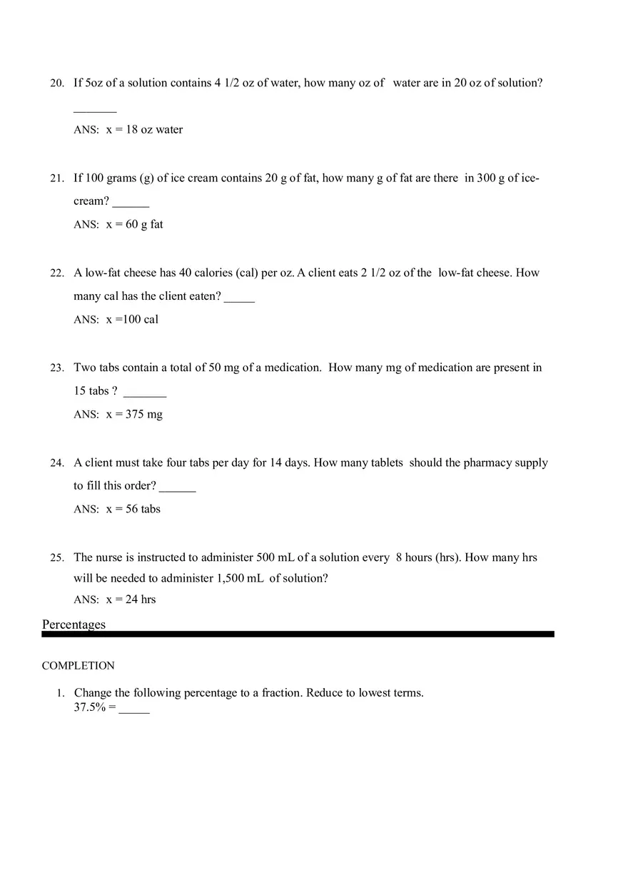Math for Nursing (Ratio and Proportion) - Page 14