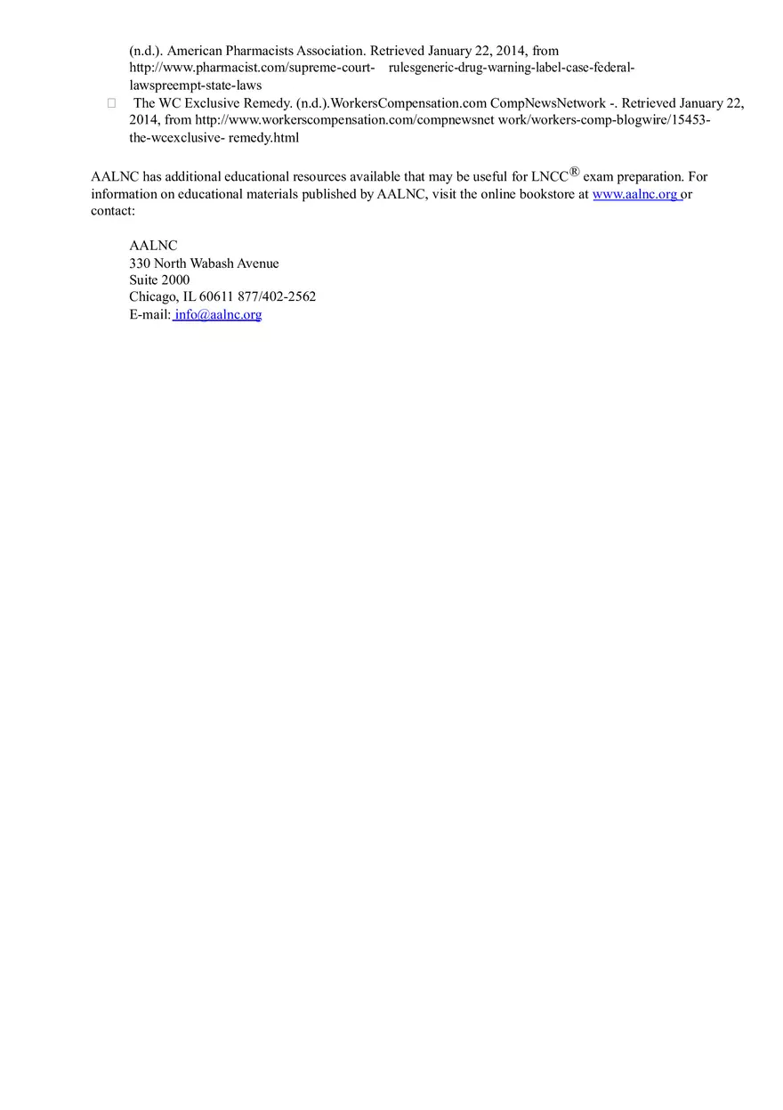 About the American Legal Nurse Consultant Certification Board - Page 8