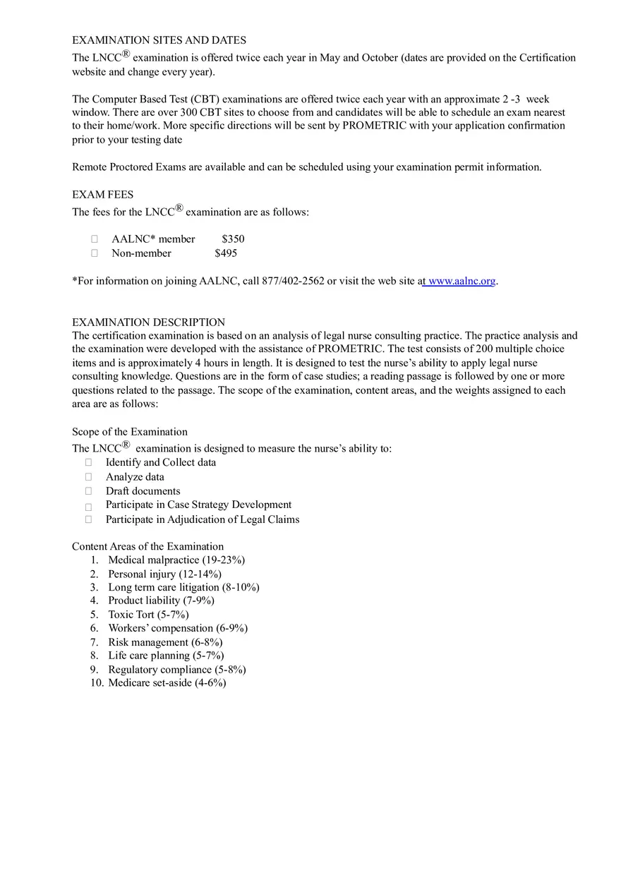 About the American Legal Nurse Consultant Certification Board - Page 4