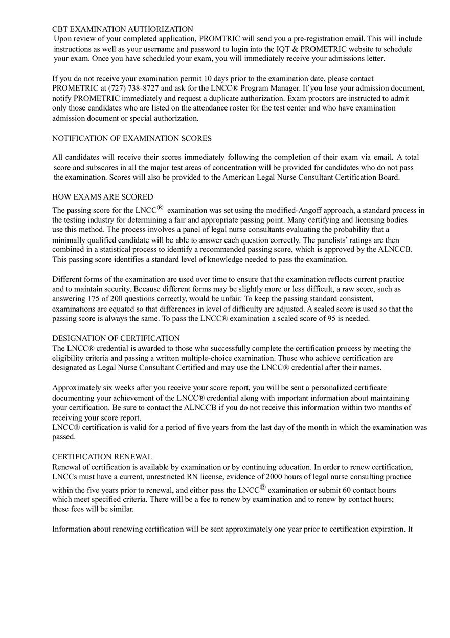 About the American Legal Nurse Consultant Certification Board - Page 5