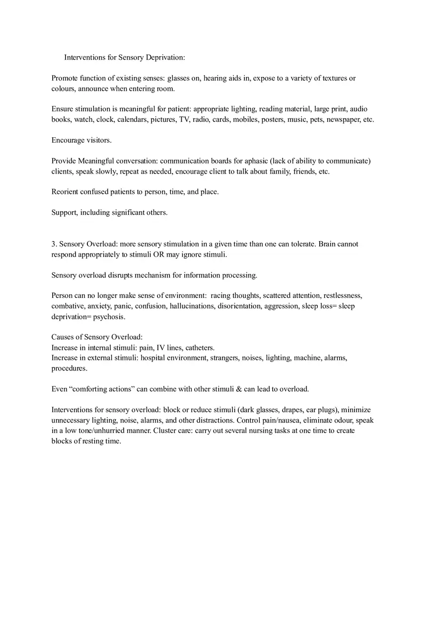 Altered Sensory Function - Page 3