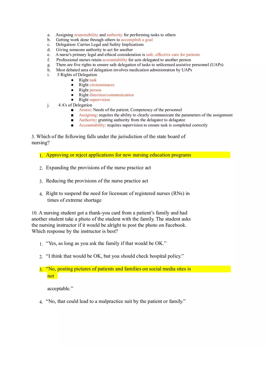 Nursing Exam Study Guide Chapters 6-16 - Page 12