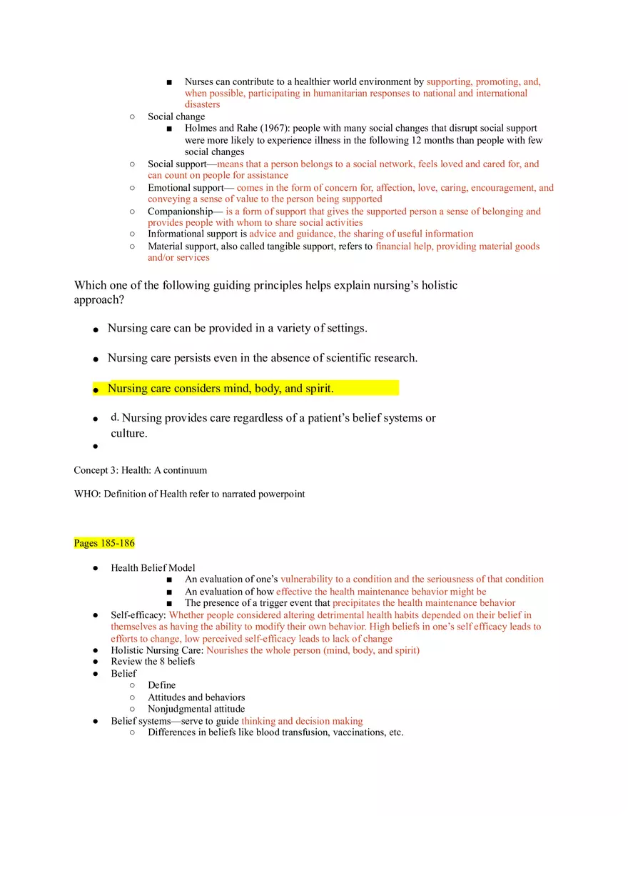 Nursing Exam Study Guide Chapters 6-16 - Page 16