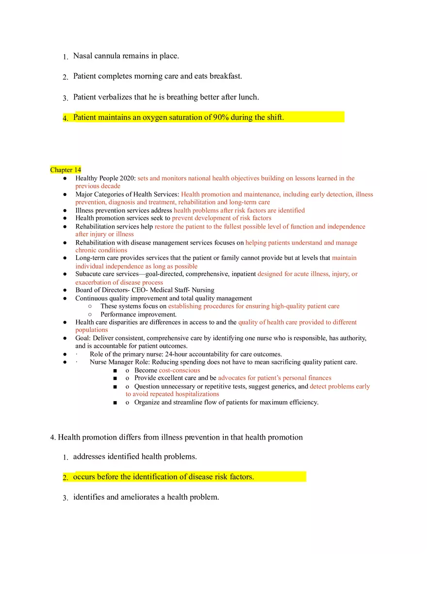 Nursing Exam Study Guide Chapters 6-16 - Page 5