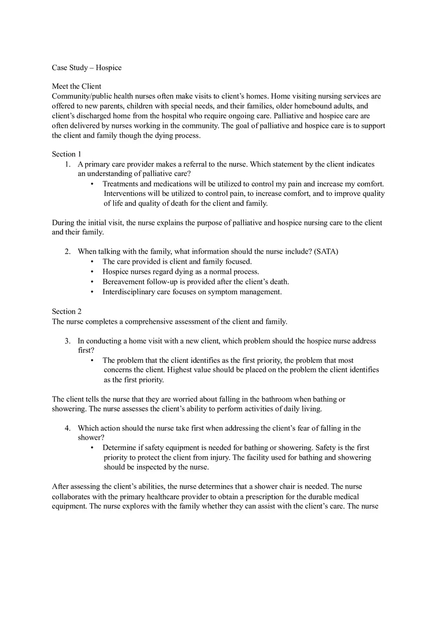 Case Study - Hospice - Page 1