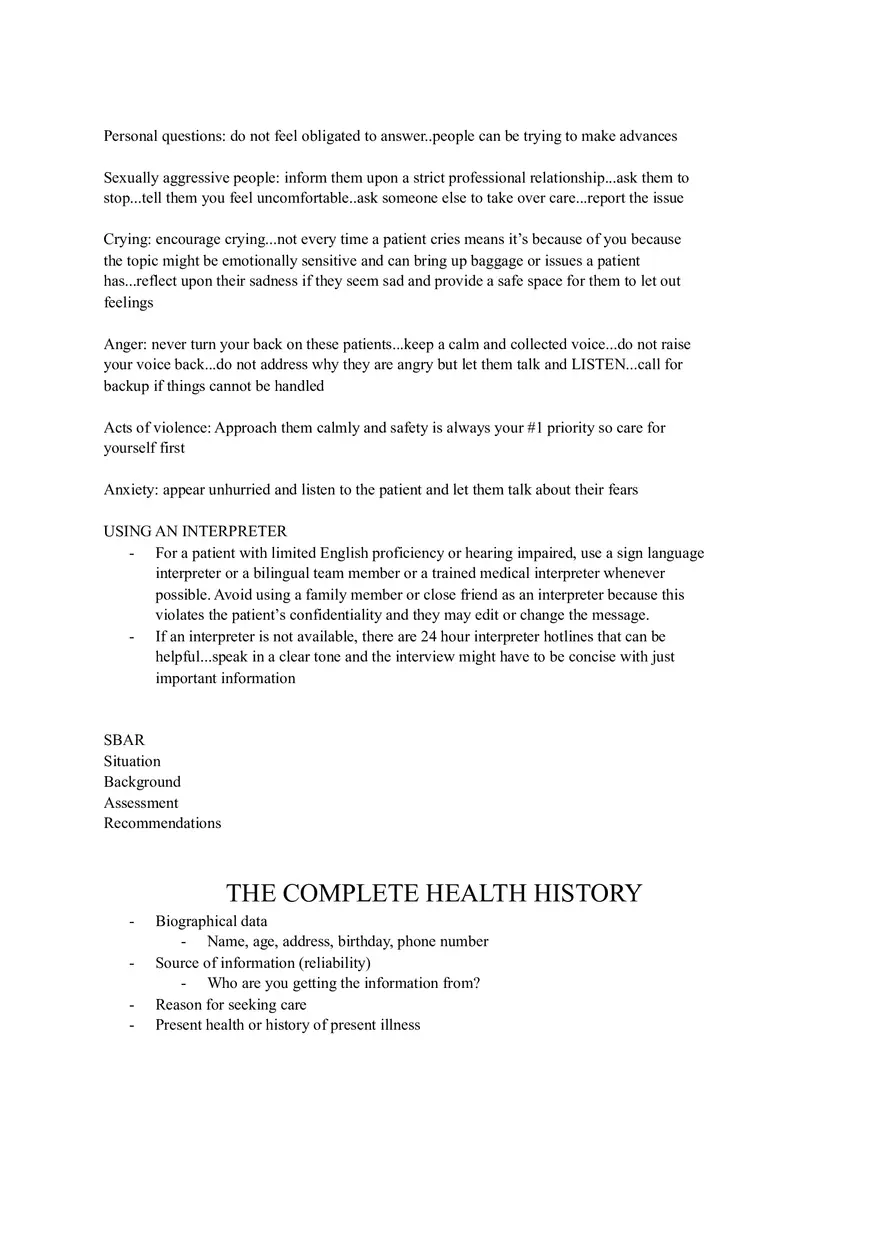 Foundations of Nursing Practice: Assessment and Communication - Page 5