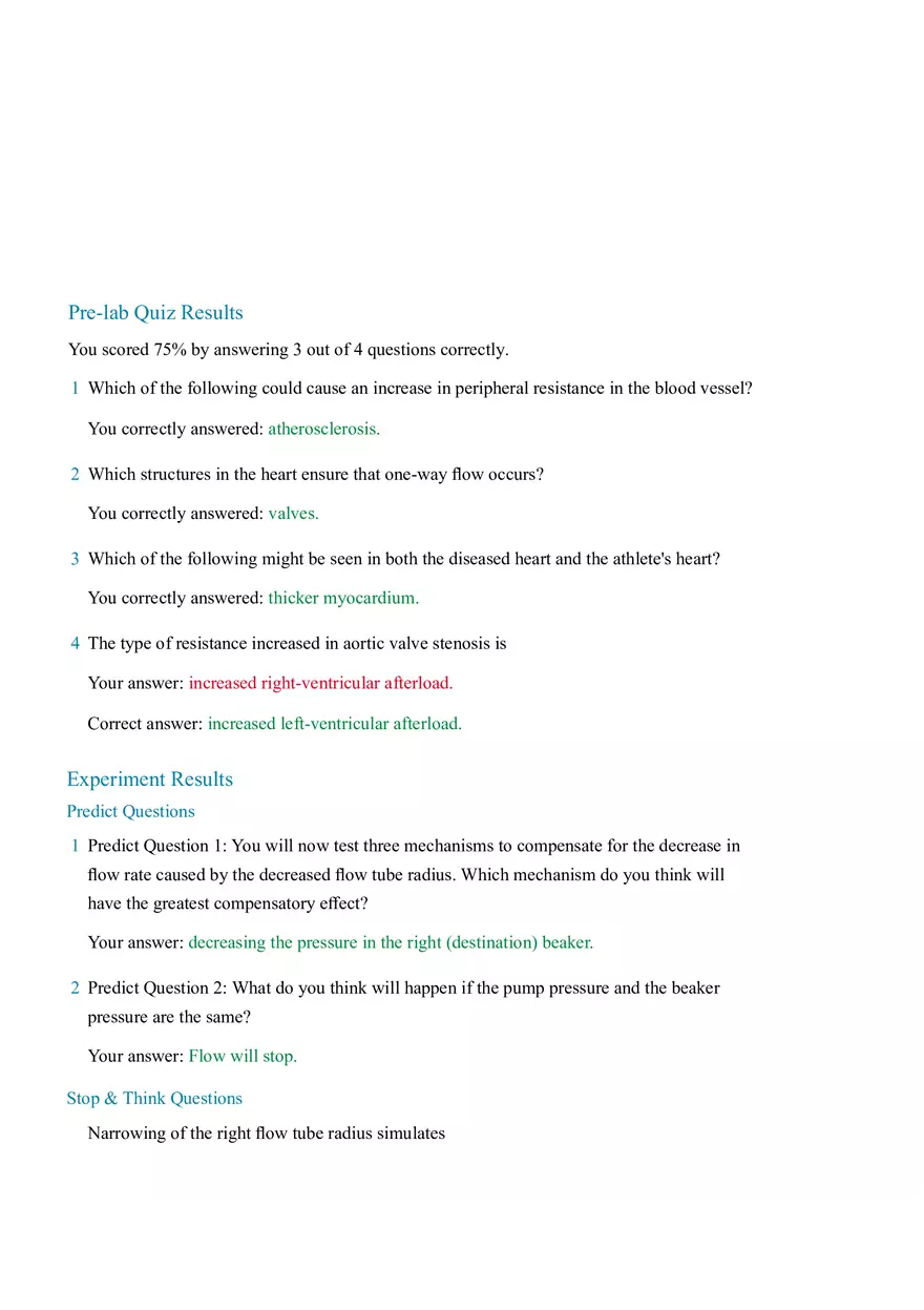 Compensation in Pathological Cardiovascular Conditions - Page 1