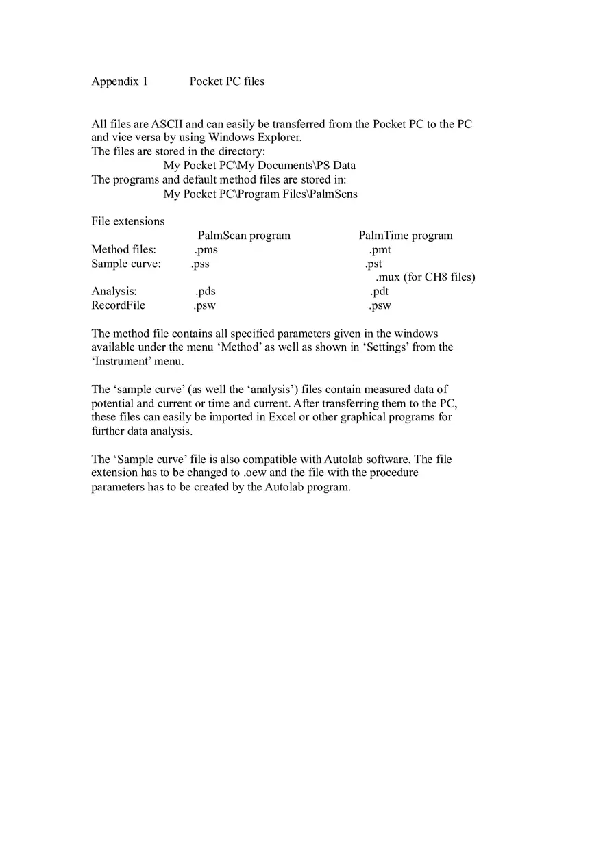Palm Sens User Guide Chapter 3 - Page 15