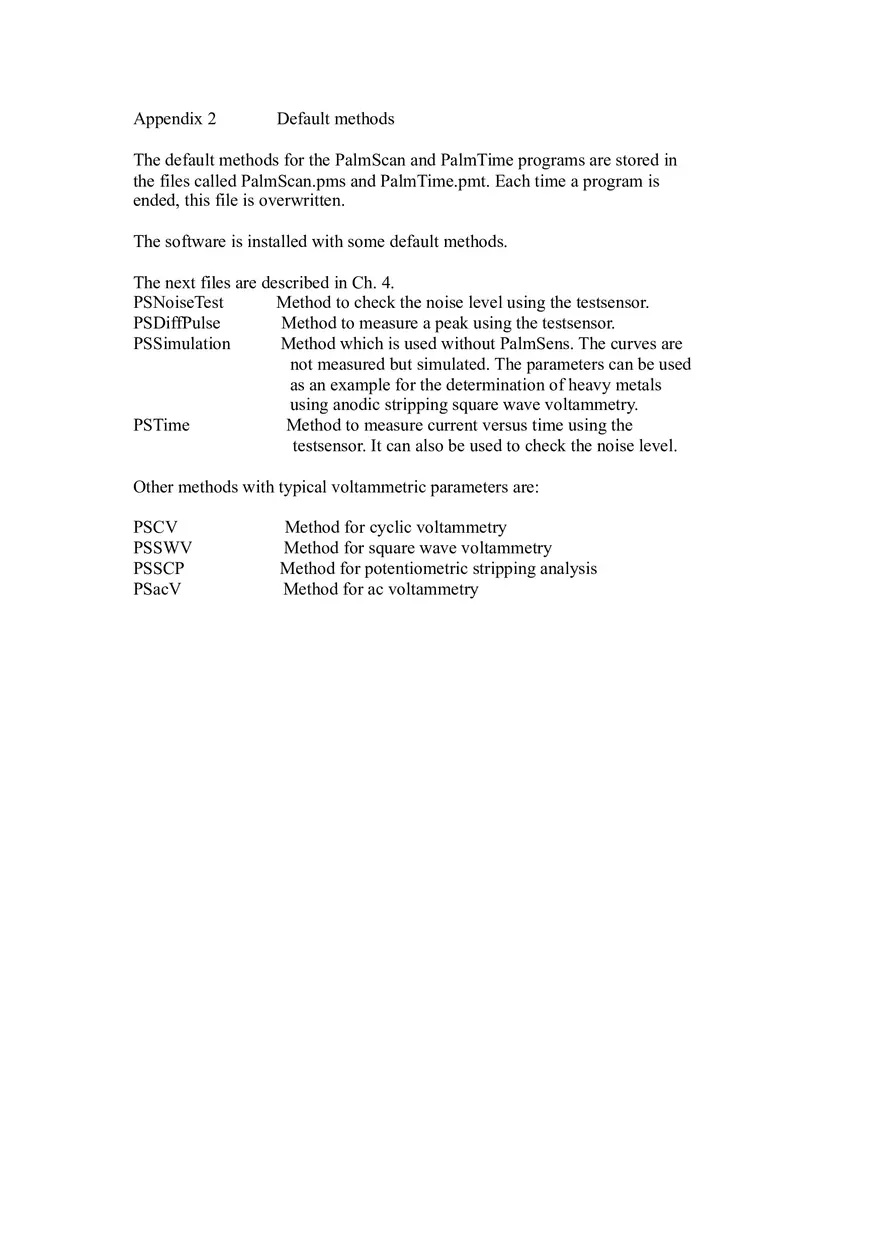 Palm Sens User Guide Chapter 3 - Page 3