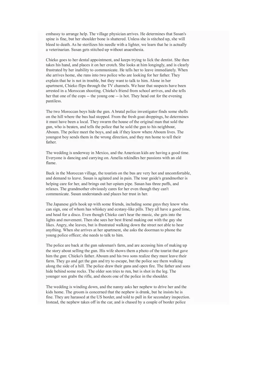 Synopsis Babel Movie - Page 2