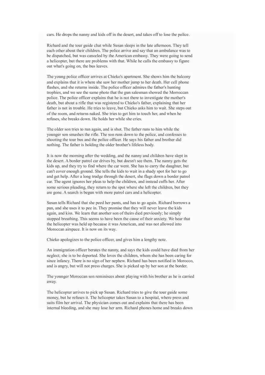 Synopsis Babel Movie - Page 3