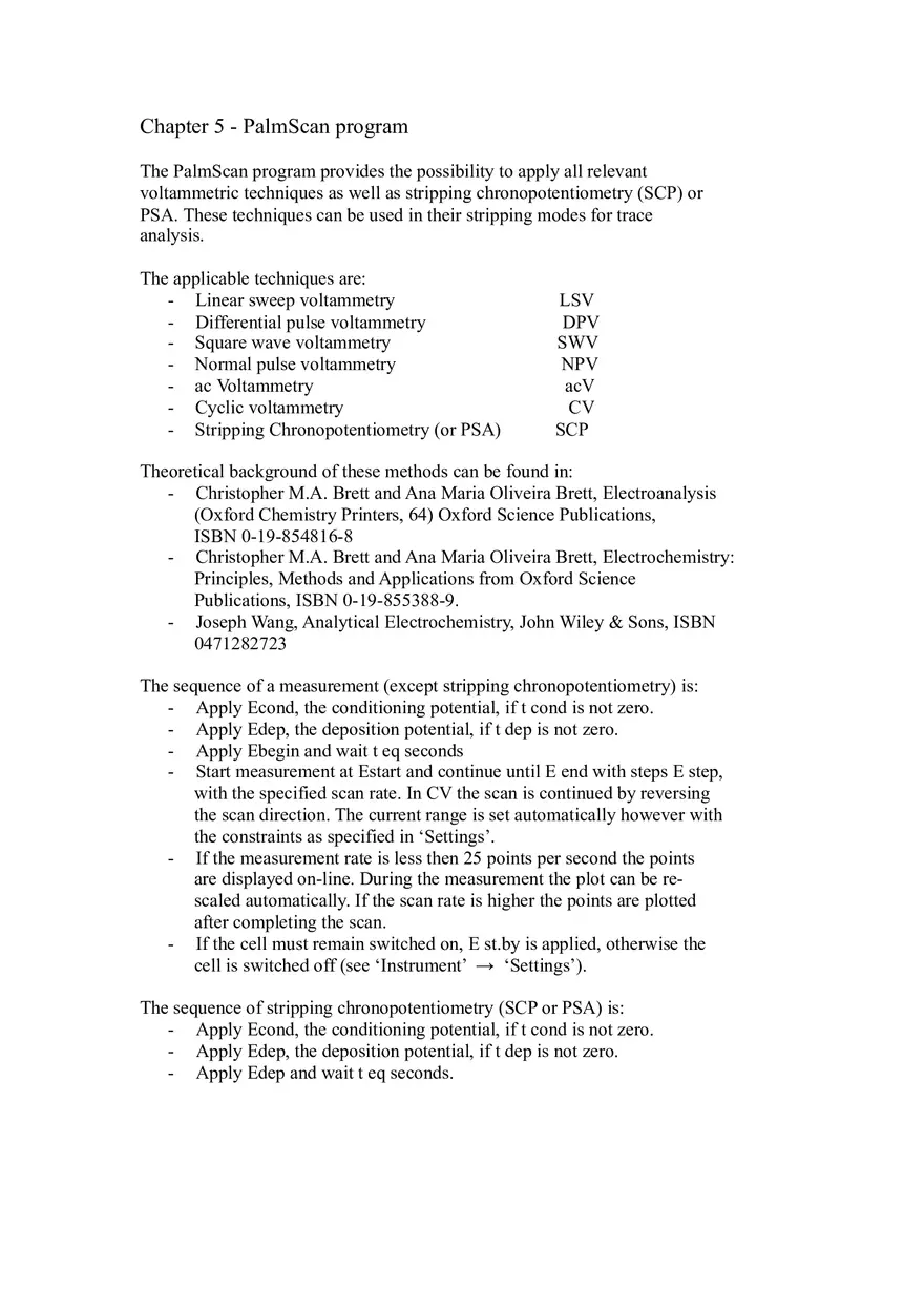Palm Sens User Guide Chapter 2 - Page 10