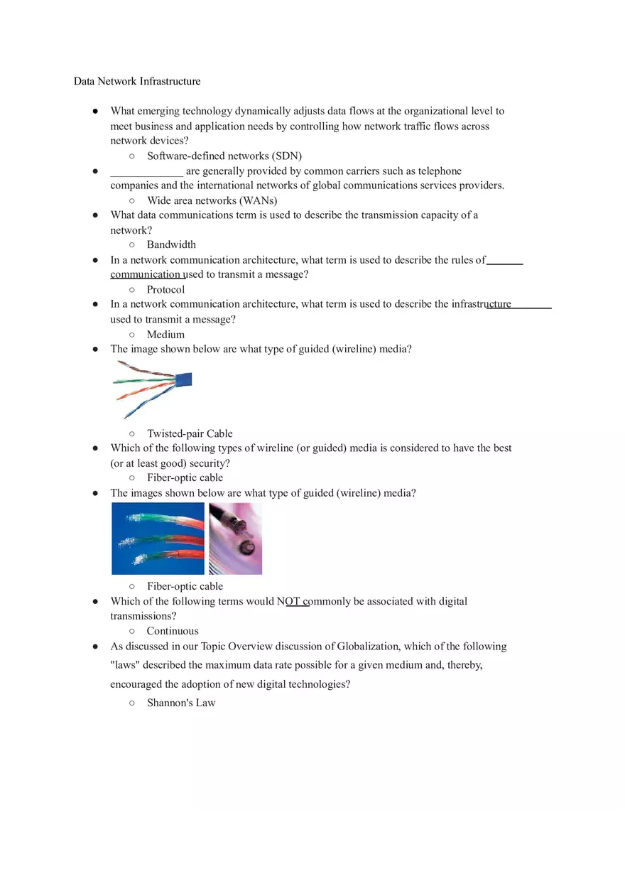 Essential Networking Concepts SDN, WAN, Bandwidth, Protocols, and Communication Media Explained - Page 1