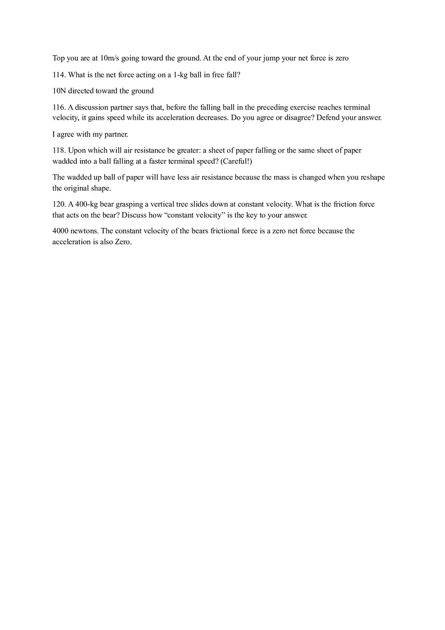 Physic Force Homework - Page 8