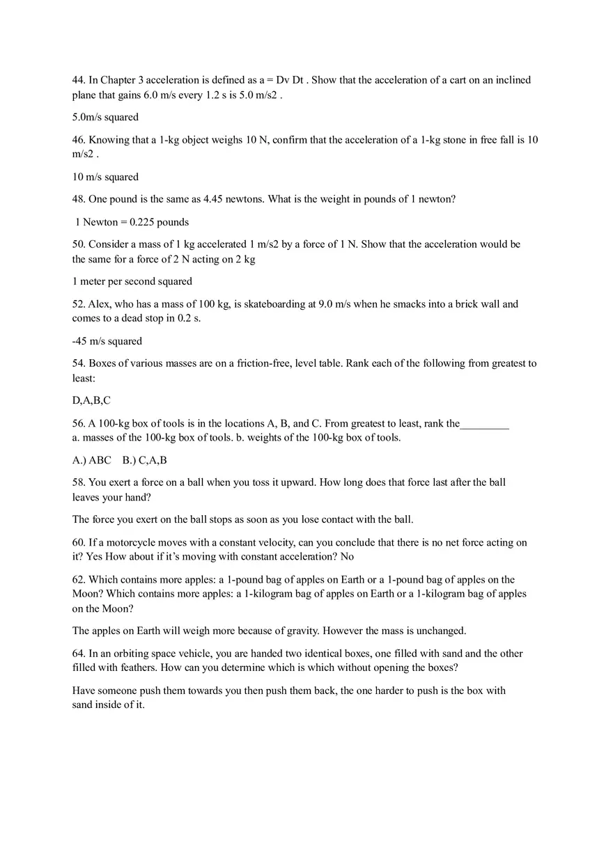 Physic Force Homework - Page 4