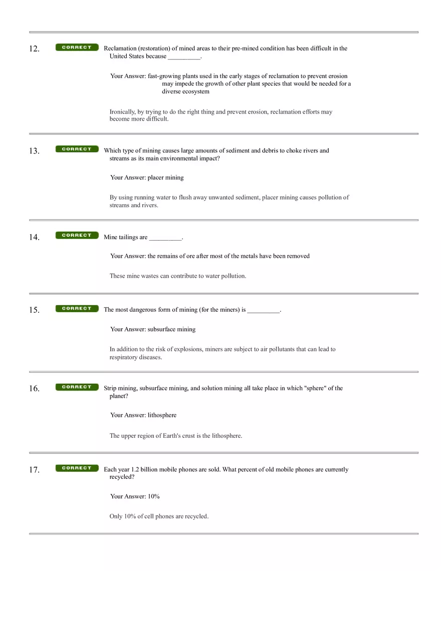 Environmental Science Chapter 23 Practice - Page 3