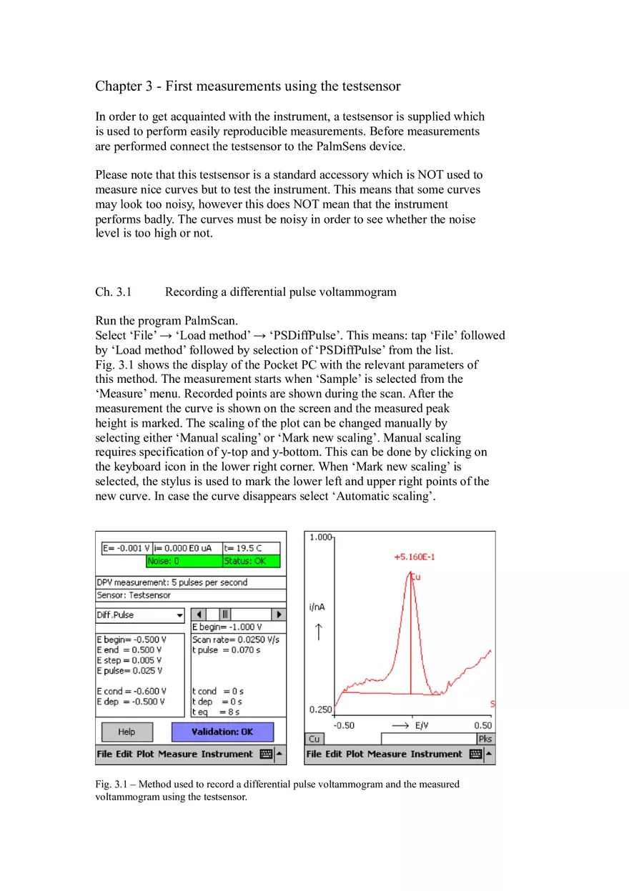 Palm Sens User Guide Chapter 1 - Page 7