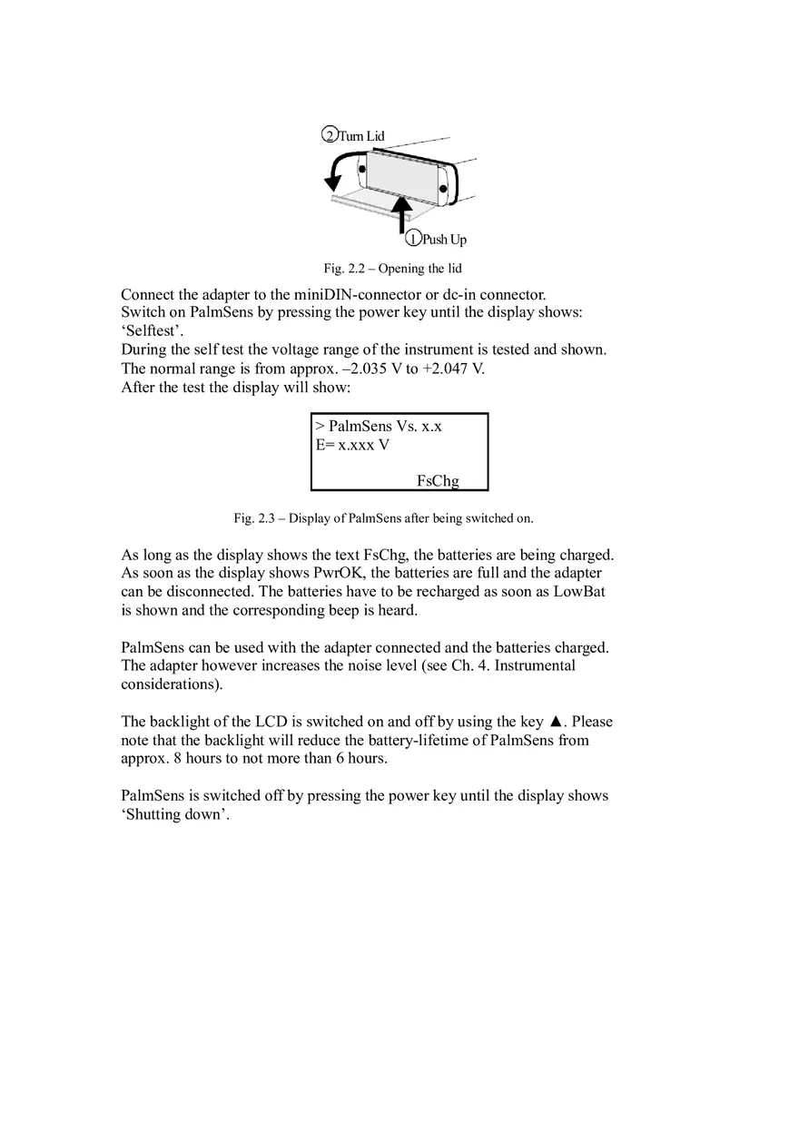 Palm Sens User Guide Chapter 1 - Page 4