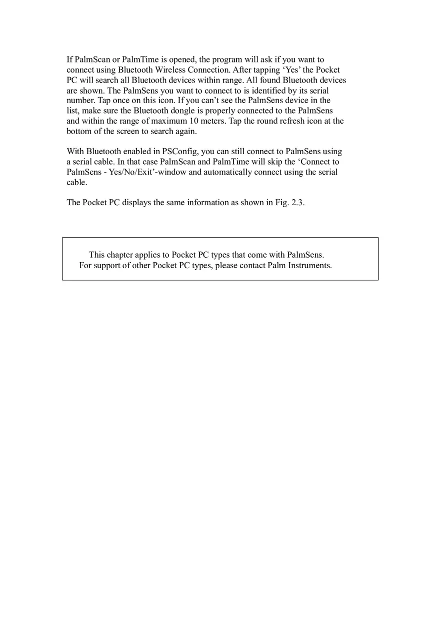 Palm Sens User Guide Chapter 1 - Page 6
