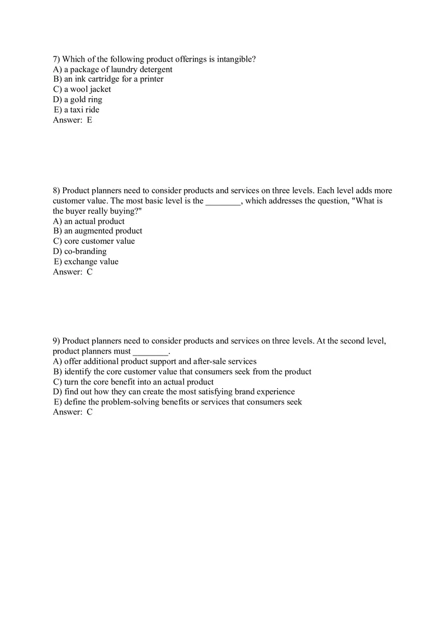 Products Services and Brands - Building Customer Value Pt1 - Page 5