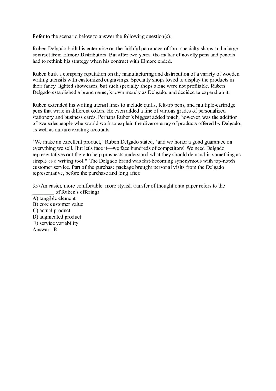 Products Services and Brands - Building Customer Value Pt2 - Page 1