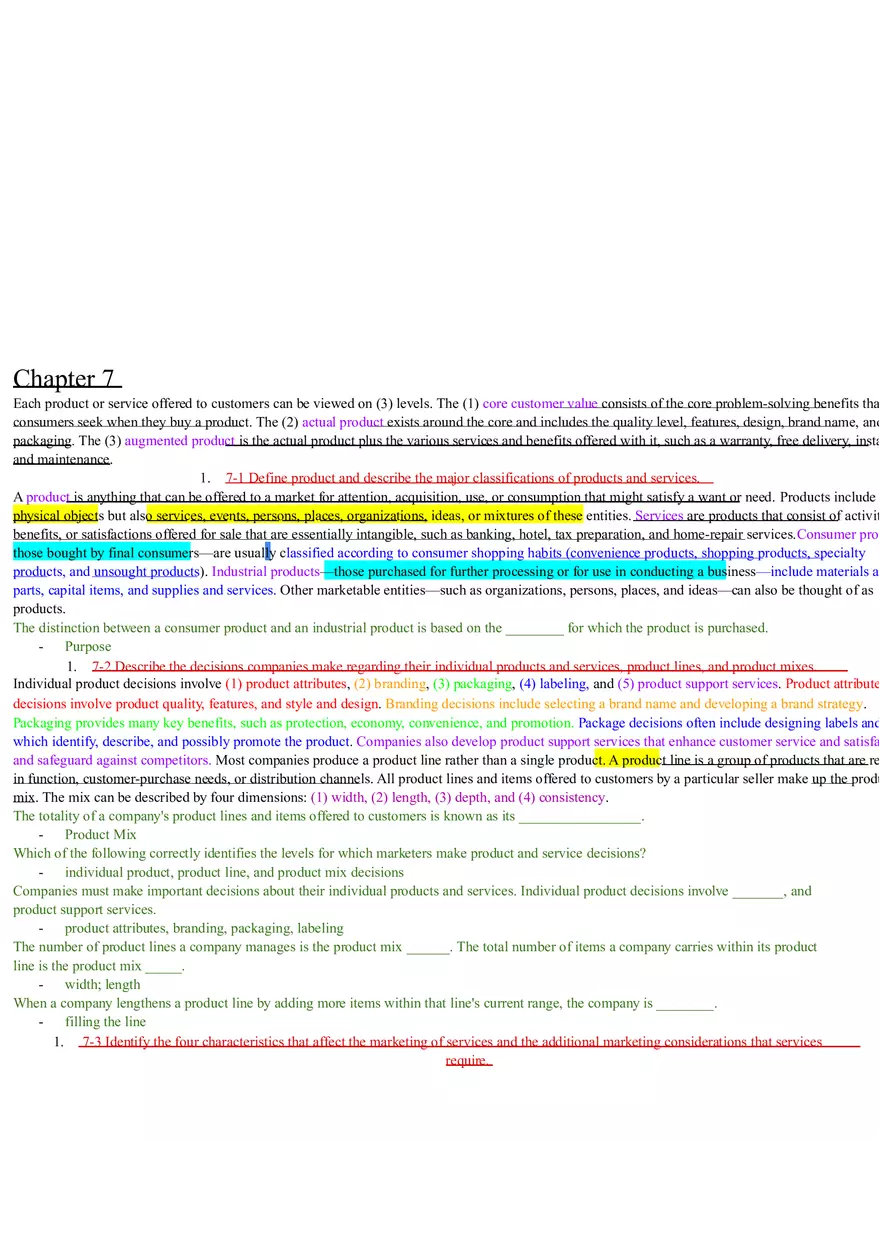 Understand the Consumer Market Chapter 5-8 Summary Review - Page 5