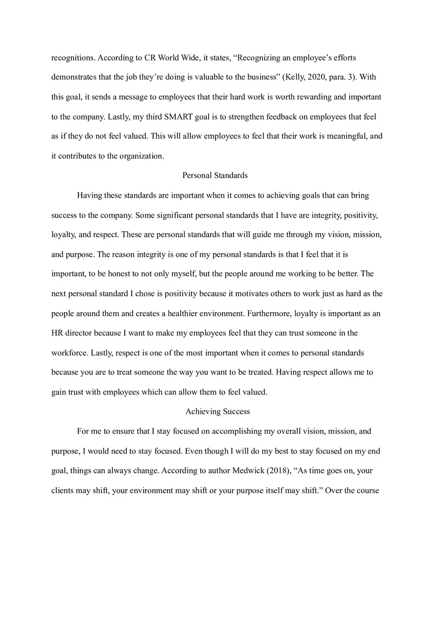 Personal Value Assessment - Page 2