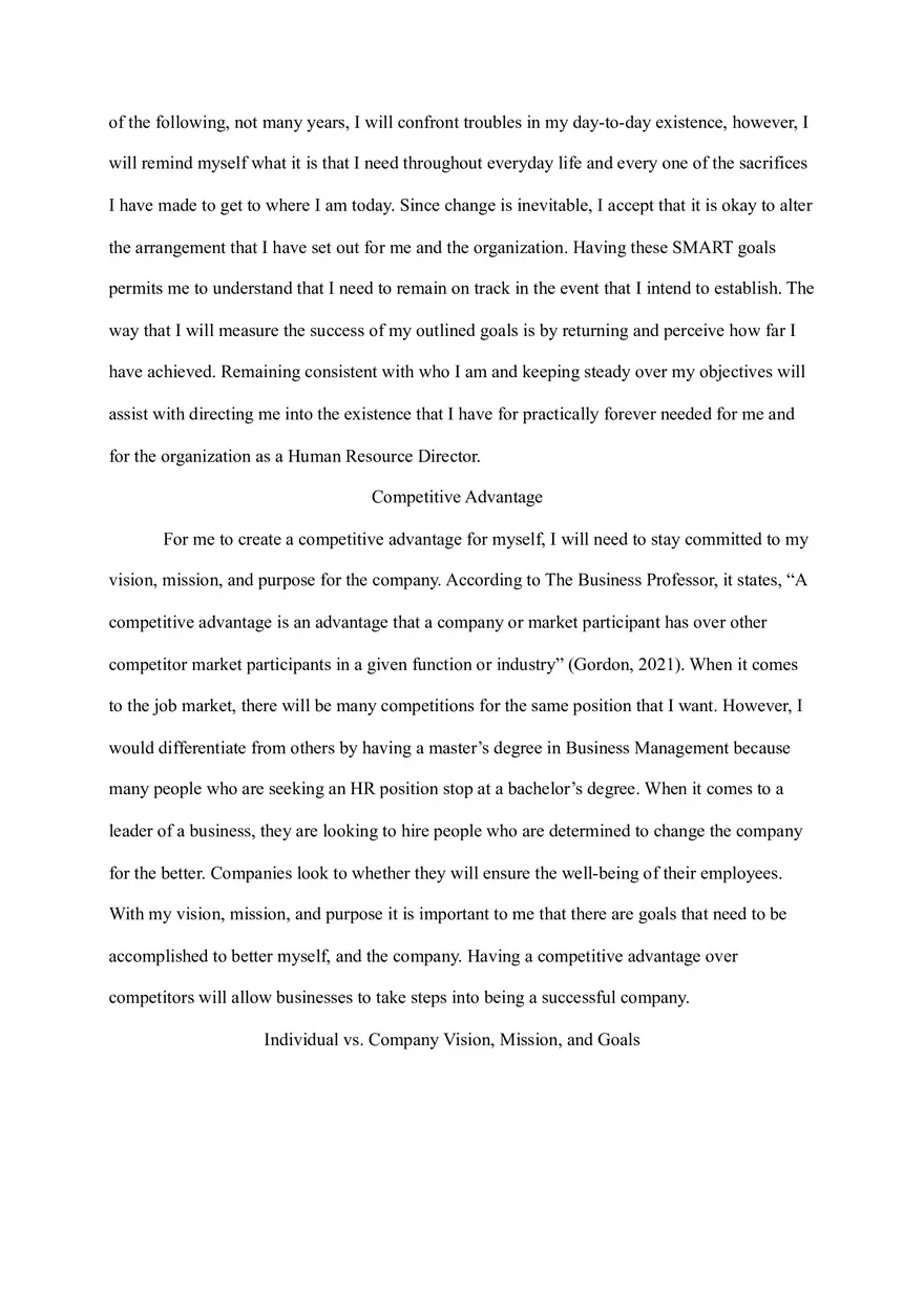 Personal Value Assessment - Page 3