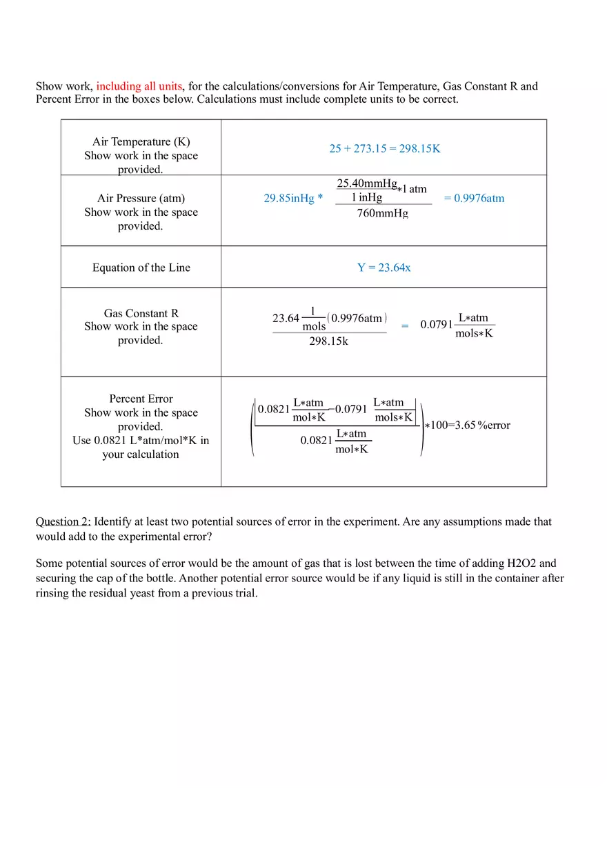 Determination of Ideal Gas Law Constant - Page 4