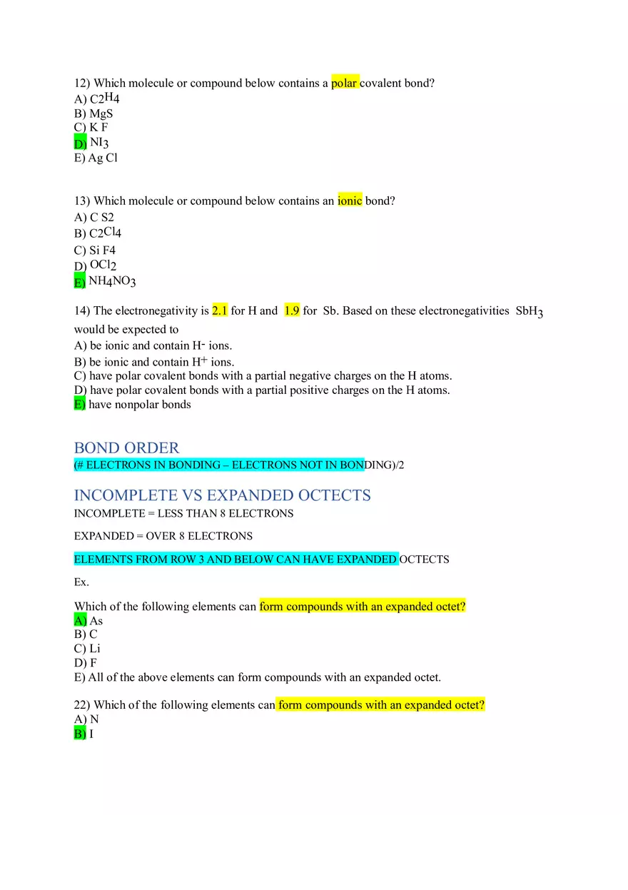 Dipole Moment Ch 5-6 Answer Key - Page 4