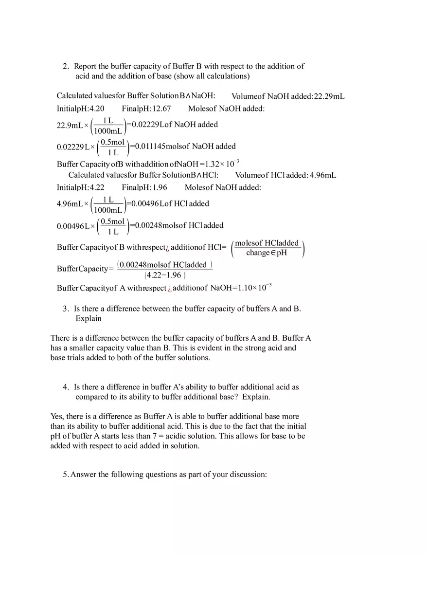 Buffers Lab Report - Page 5