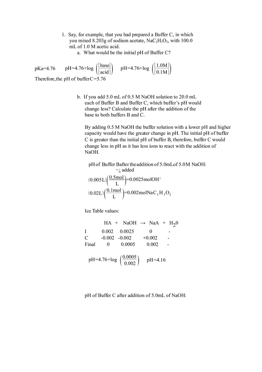 Buffers Lab Report - Page 6