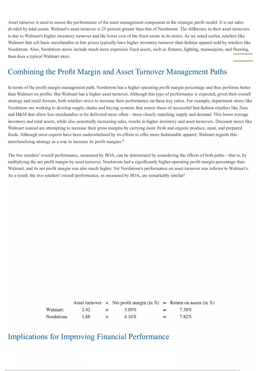 Strategic Profit Model - Retail Management 2 - Page 11
