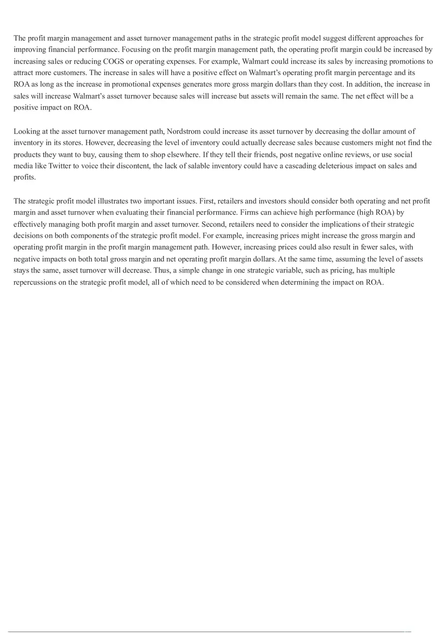 Strategic Profit Model - Retail Management 2 - Page 3