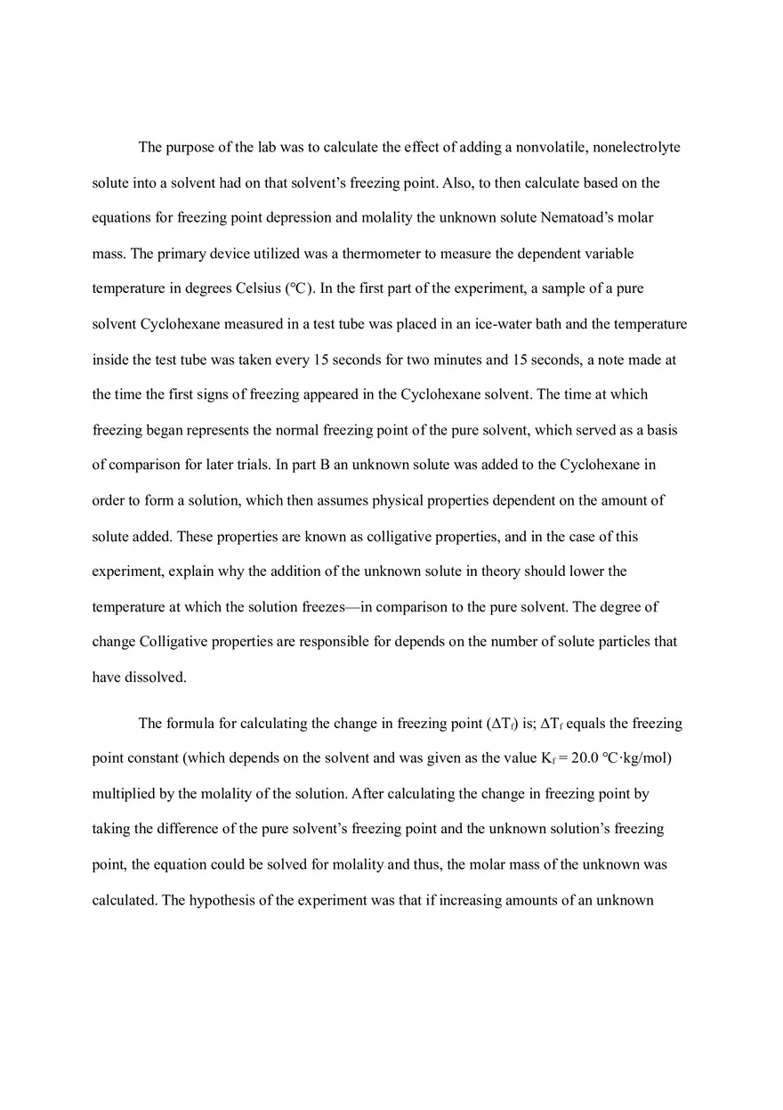 Molar Mass of a Solid - Page 2