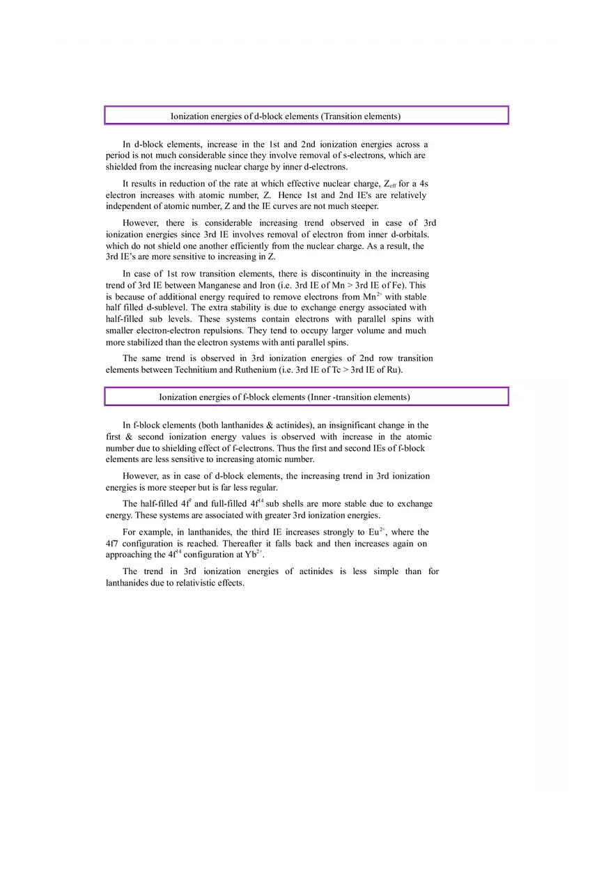 Factors Affecting Ionization Energy - Page 3