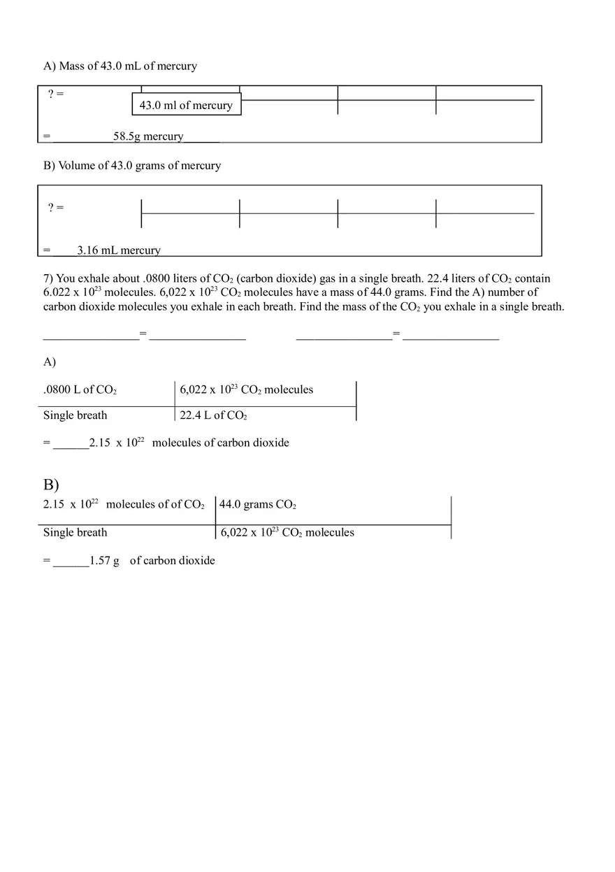 Dimensional Analysis Answer Key - Page 5