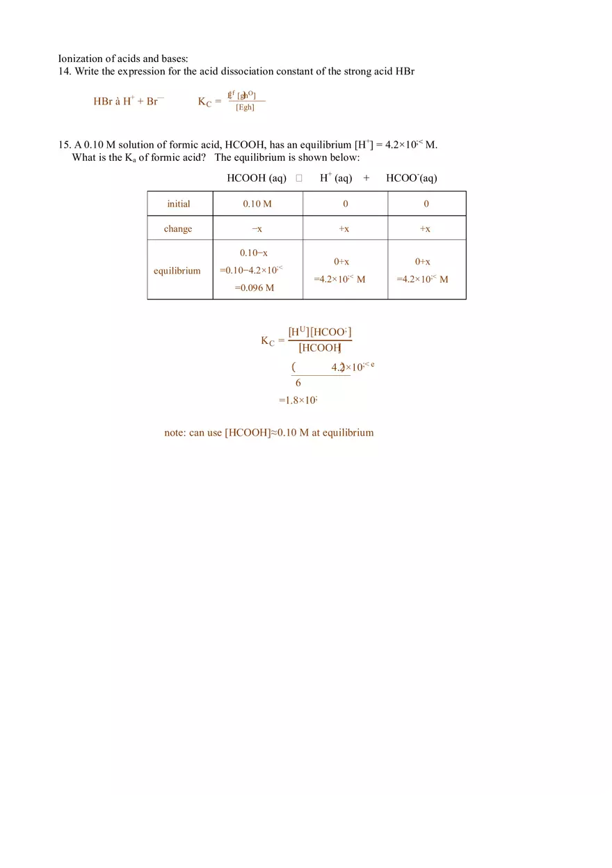 Acids and Bases Review Worksheet Answers - Page 3