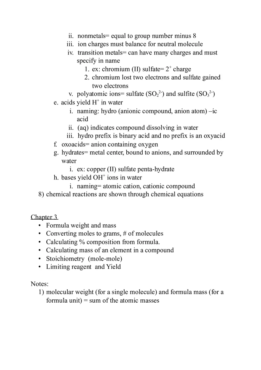American Chemical Society Cumulative Exam (Chapters 1-4) - Page 7